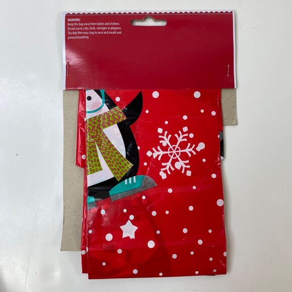 Holiday Time Giant Penguin Gift 36" x 44"  Bag With Tag For Large Gifts - Picture 2 of 4